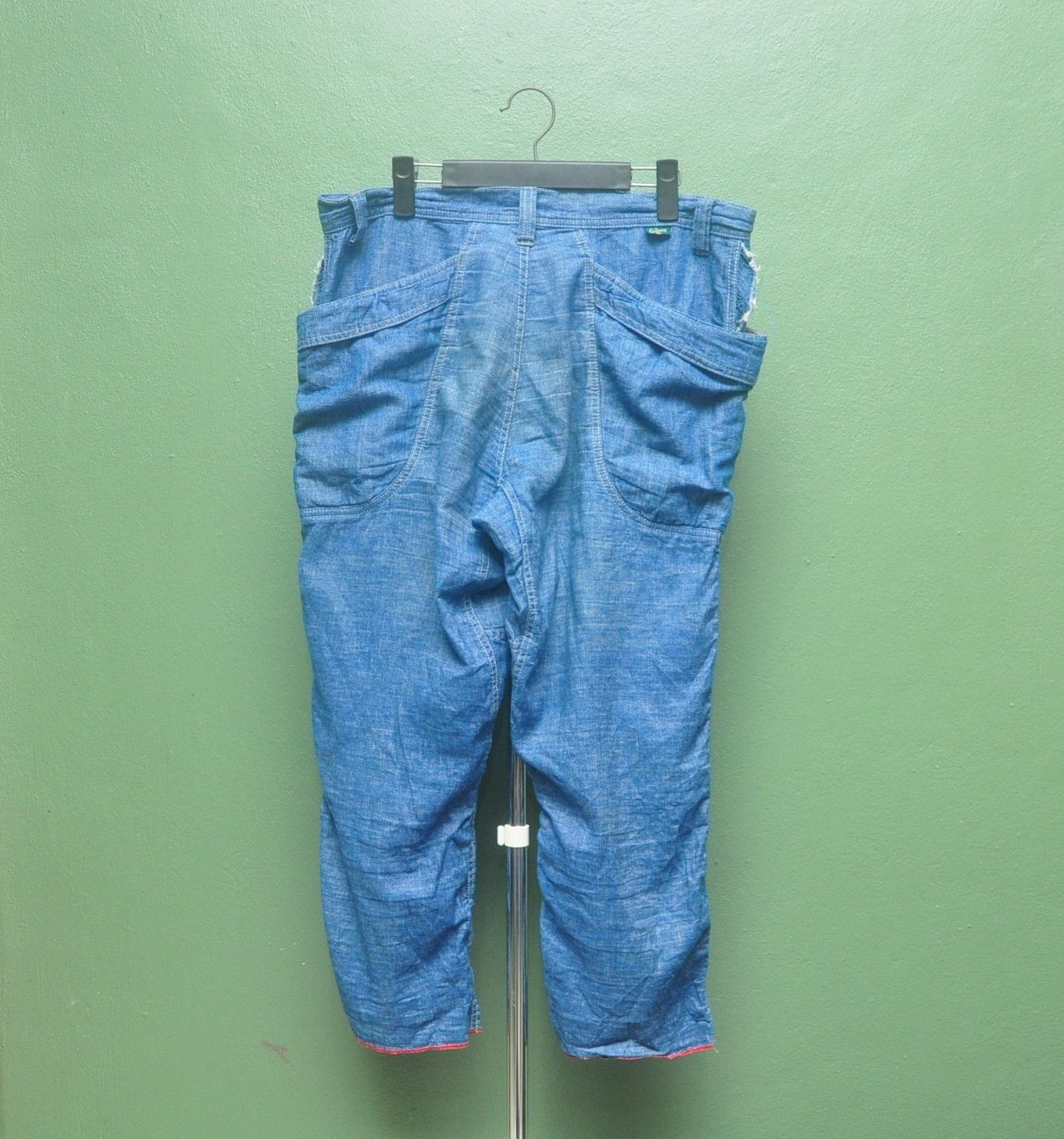 Japanese Brand × Vintage GoHemp Made In Japan Short Pant Yellow Division Co. Ltd Size US 35 - 2 Thumbnail