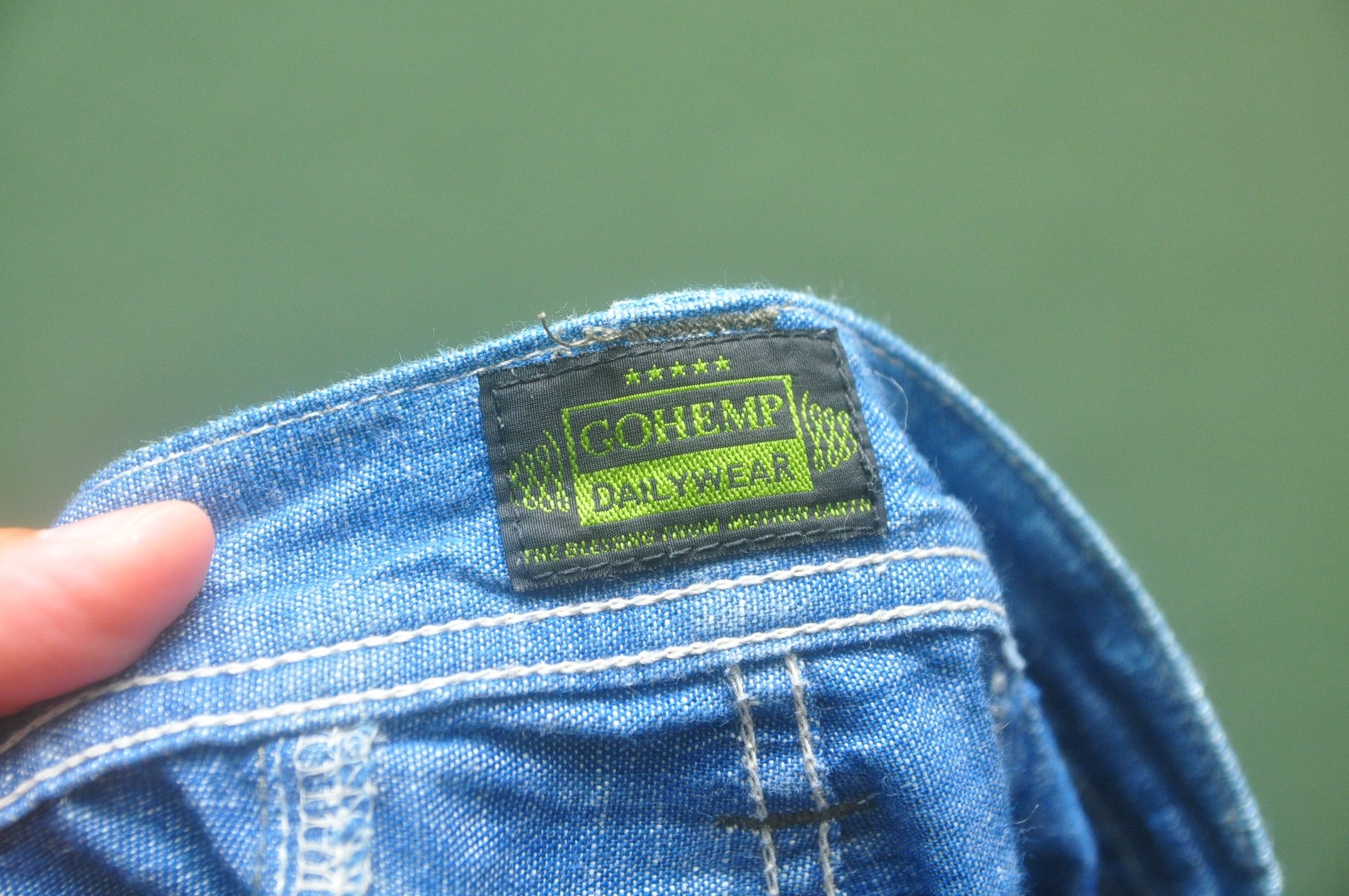 Japanese Brand × Vintage GoHemp Made In Japan Short Pant Yellow Division Co. Ltd Size US 35 - 9 Thumbnail
