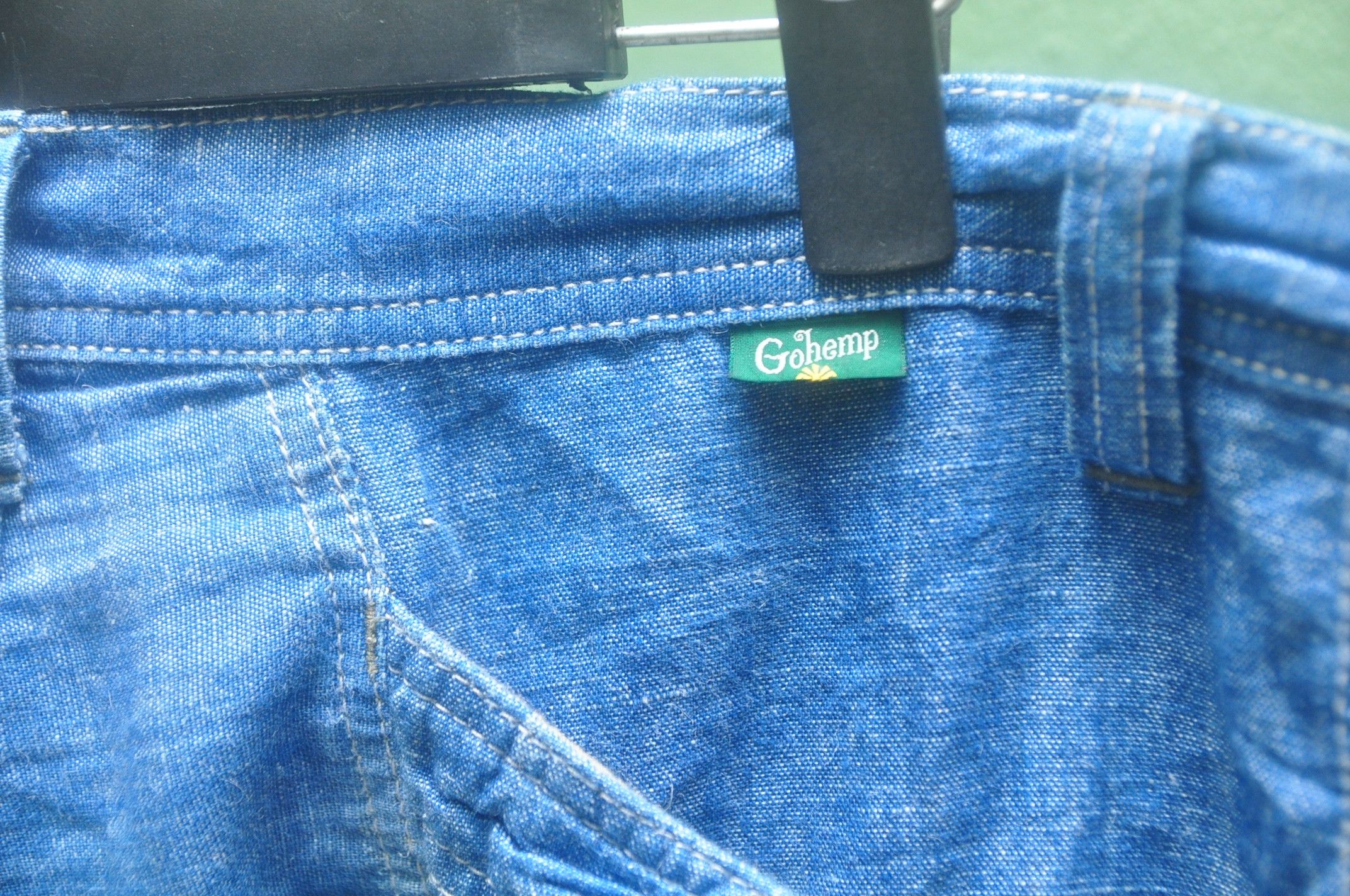 Japanese Brand × Vintage GoHemp Made In Japan Short Pant Yellow Division Co. Ltd Size US 35 - 6 Thumbnail