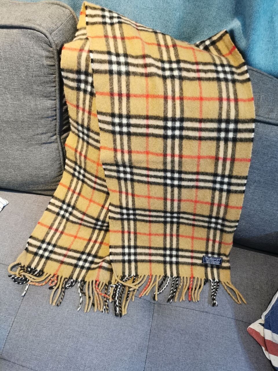 Burberry × Designer × New England Outerwear Burberrys london check wool scarf Size ONE SIZE - 4 Thumbnail