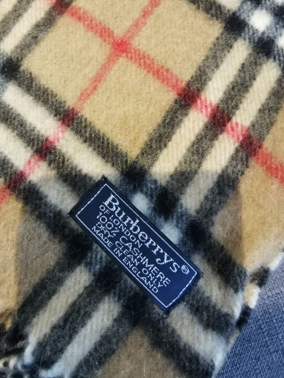 Burberry × Designer × New England Outerwear Burberrys london check wool scarf Size ONE SIZE - 7 Thumbnail