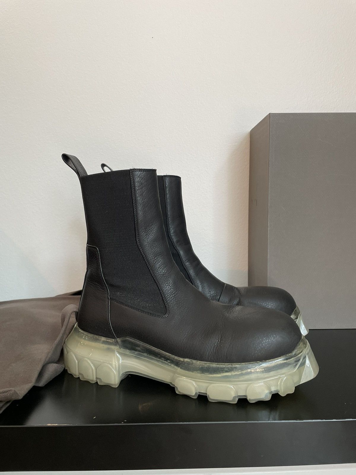 Rick Owens RICK OWENS MEGA BOZO TRACTOR BEETLE BOOTS | Grailed