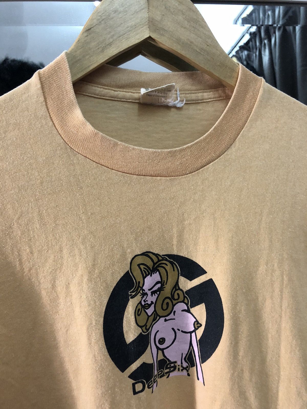 Hook-Ups Vintage 80’s Deepsix Naked Skateboard Not Hook-Ups Shirt Size US S / EU 44-46 / 1 - 5 Thumbnail