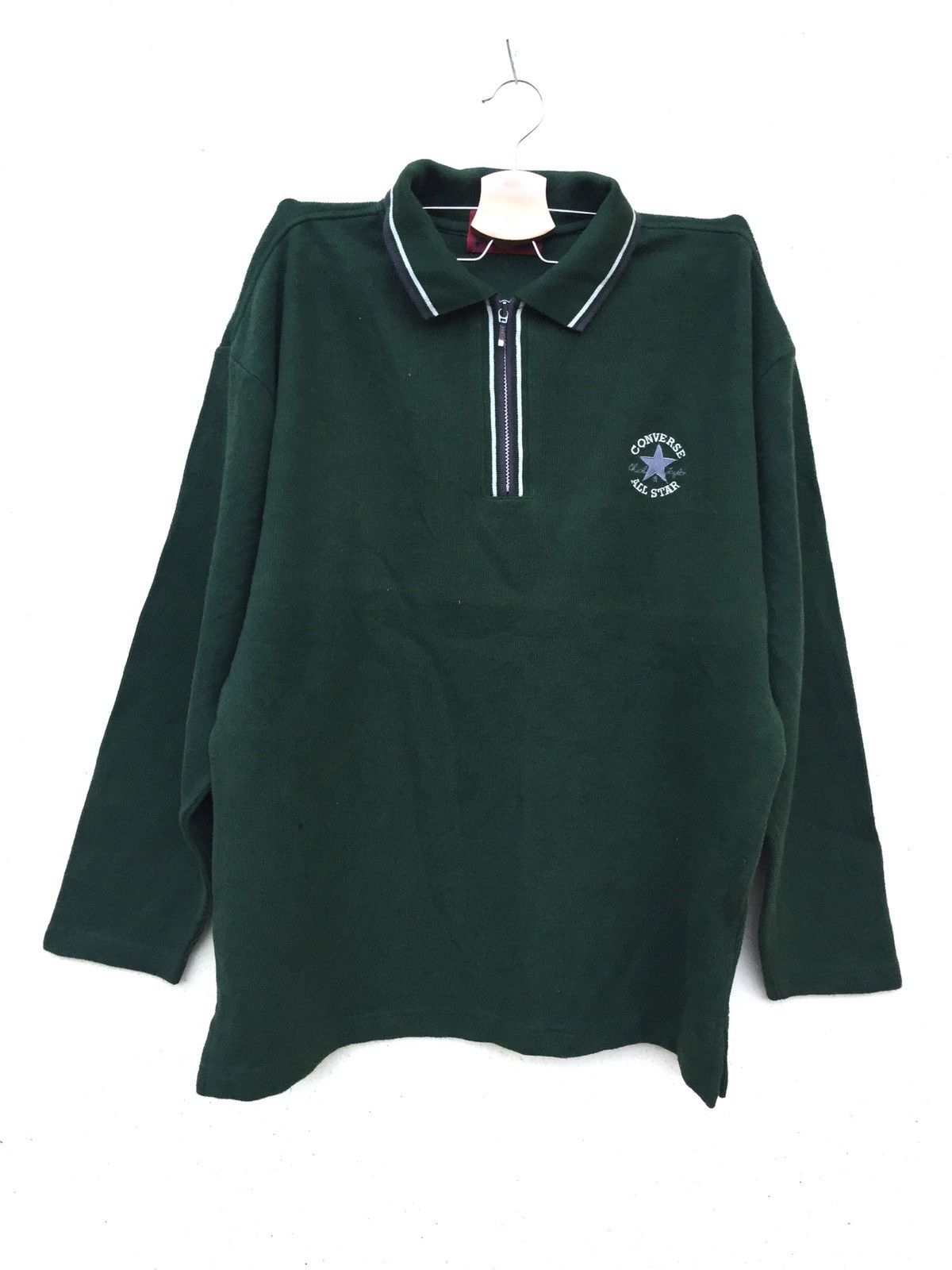 Converse Converse Half Zipper Long Sleeve Size US M / EU 48-50 / 2 - 1 Thumbnail