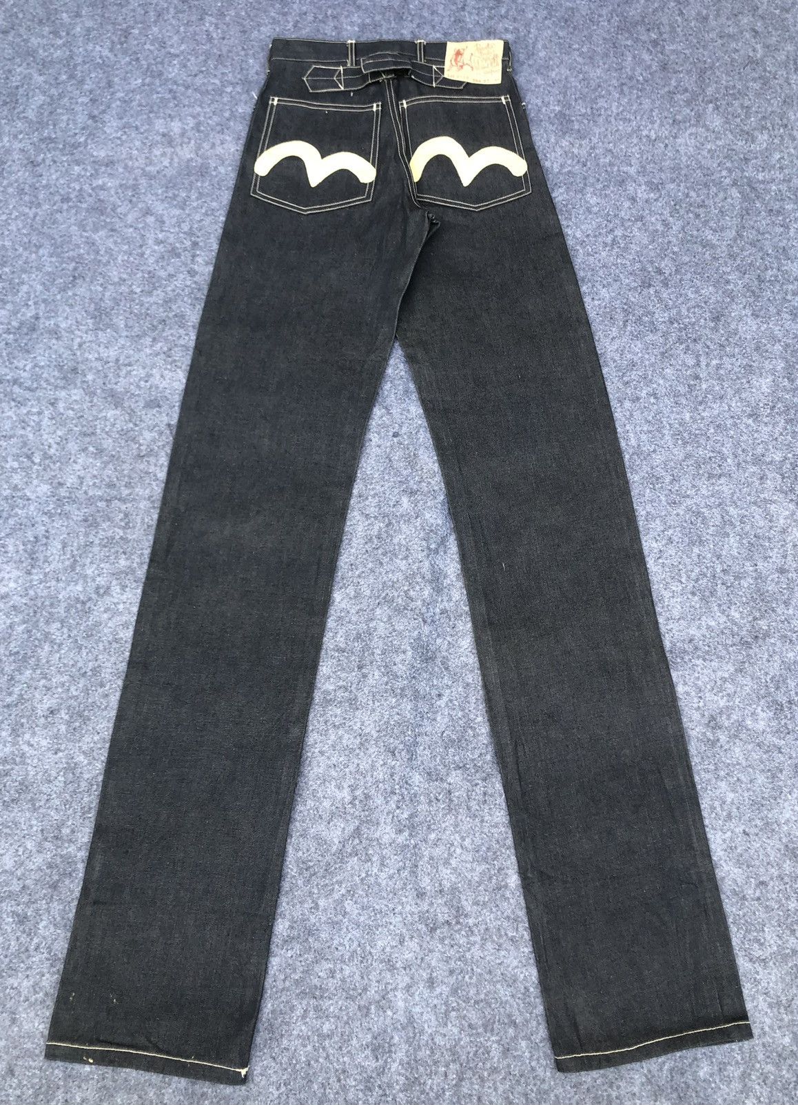 Evisu Rare‼️Vintage’80s🔥EVIS🔥Daicock Handmade Indigo Jeans Size US 27 - 1 Thumbnail