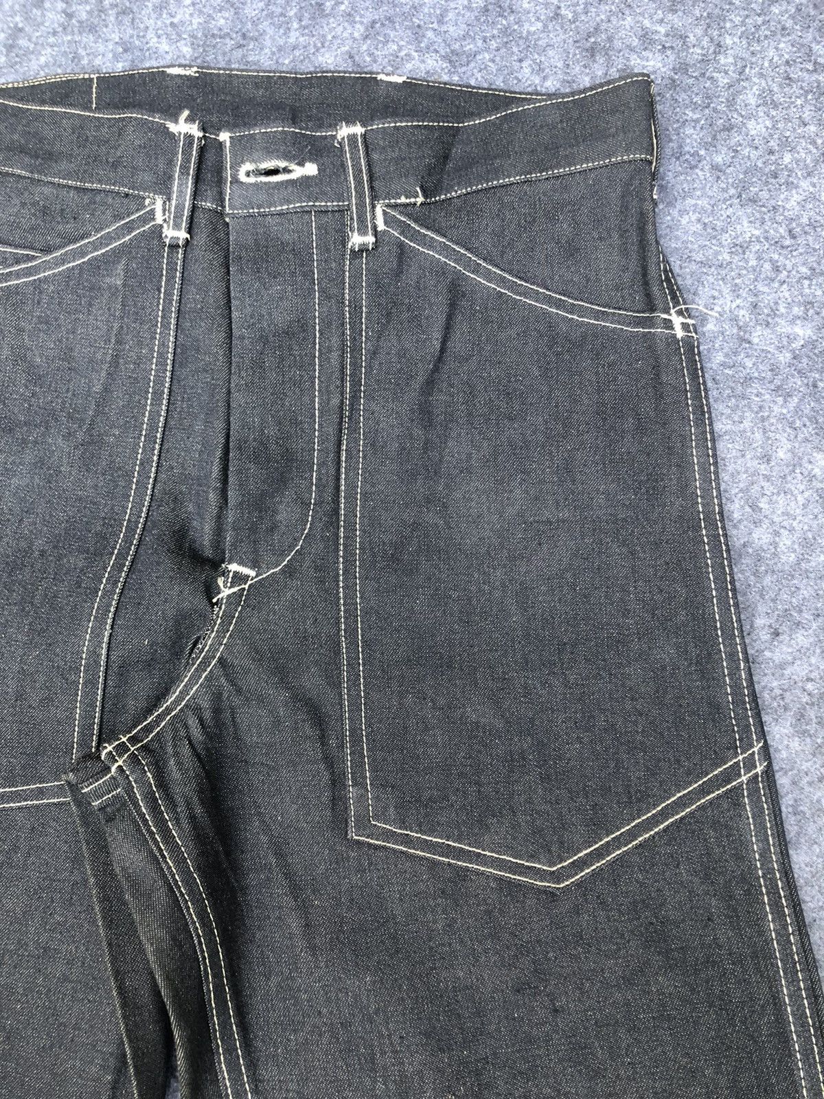 Evisu Rare‼️Vintage’80s🔥EVIS🔥Daicock Handmade Indigo Jeans Size US 27 - 8 Thumbnail