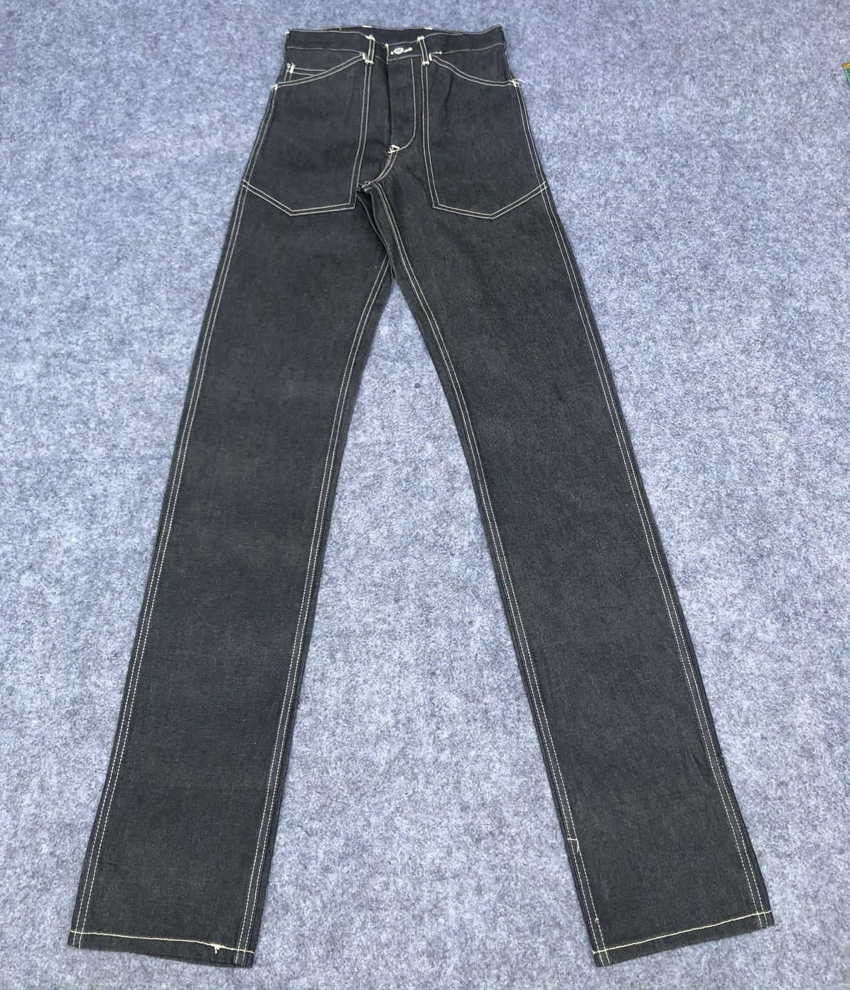 Evisu Rare‼️Vintage’80s🔥EVIS🔥Daicock Handmade Indigo Jeans Size US 27 - 2 Thumbnail
