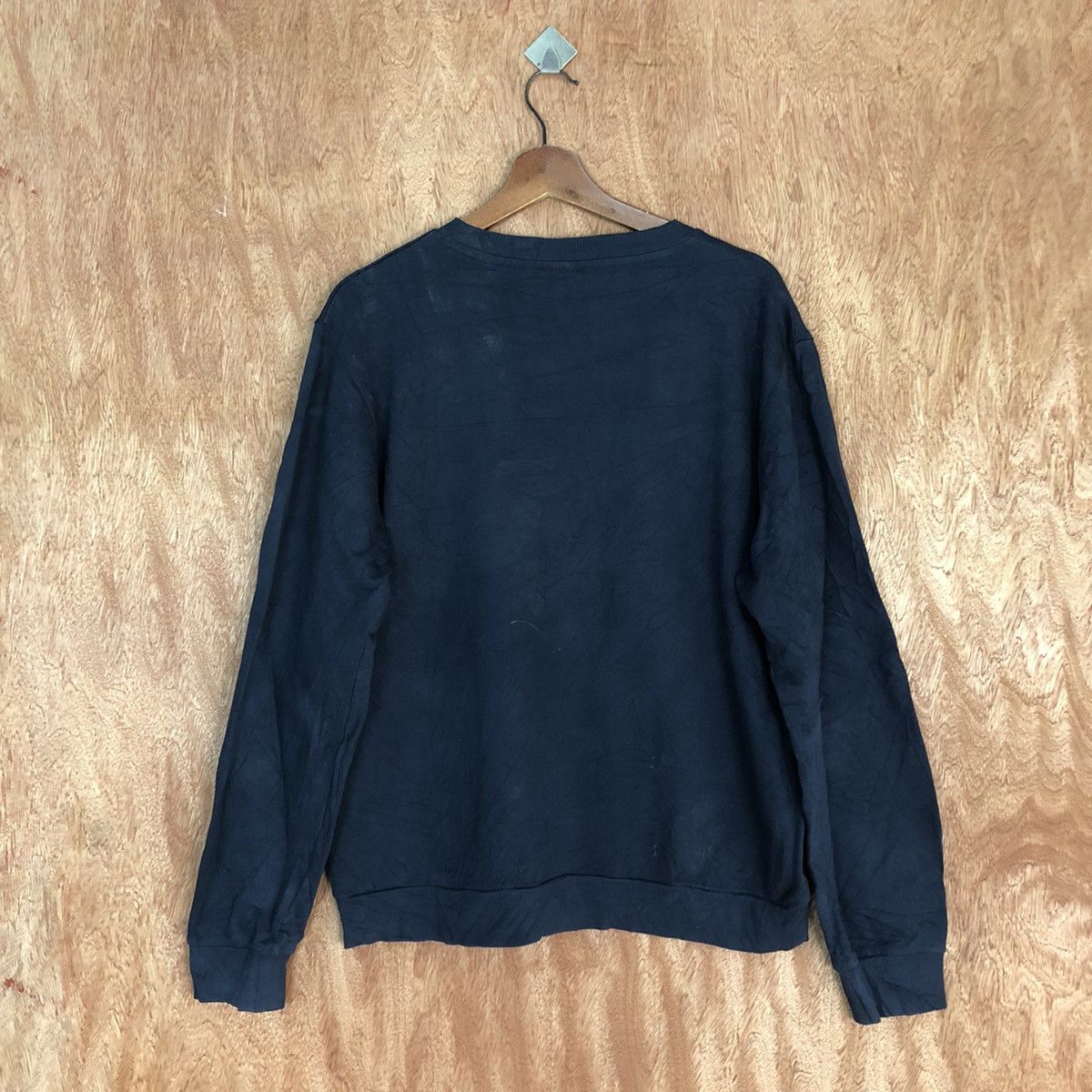 Nike Nike Dark Blue faded distressed Small Logo Sweatshirt #H320 Size US L / EU 52-54 / 3 - 15 Thumbnail