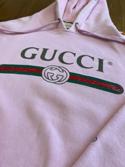 Pink gucci hotsell dragon hoodie