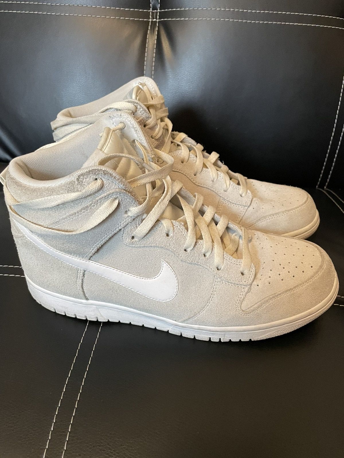 Nike dunk hi-top Off white suede