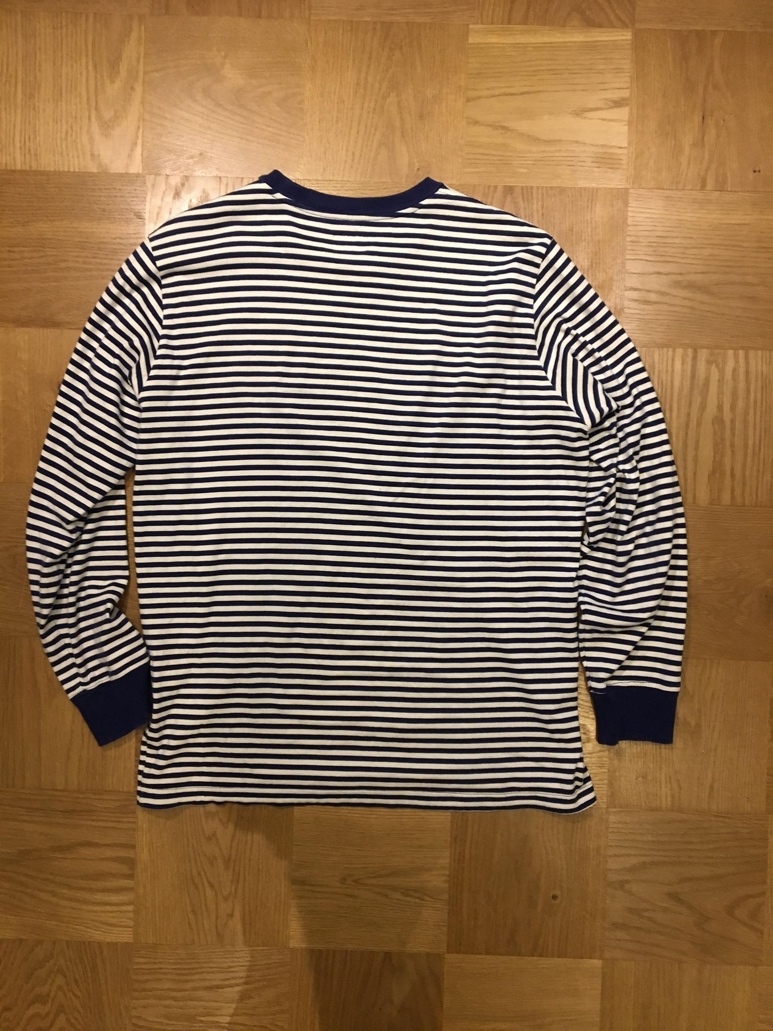 Supreme Supreme Striped Logo Long Sleeve Shirt Size US L / EU 52-54 / 3 - 4 Thumbnail