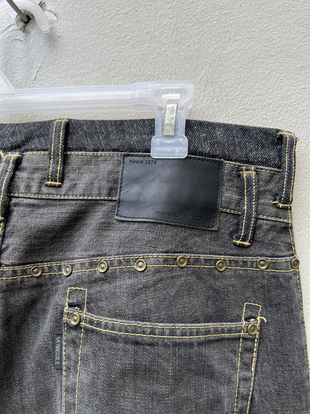 Nicole Club Monsieur Nicole Japan Hybrid Denim Jeans Size US 34 / EU 50 - 14 Thumbnail