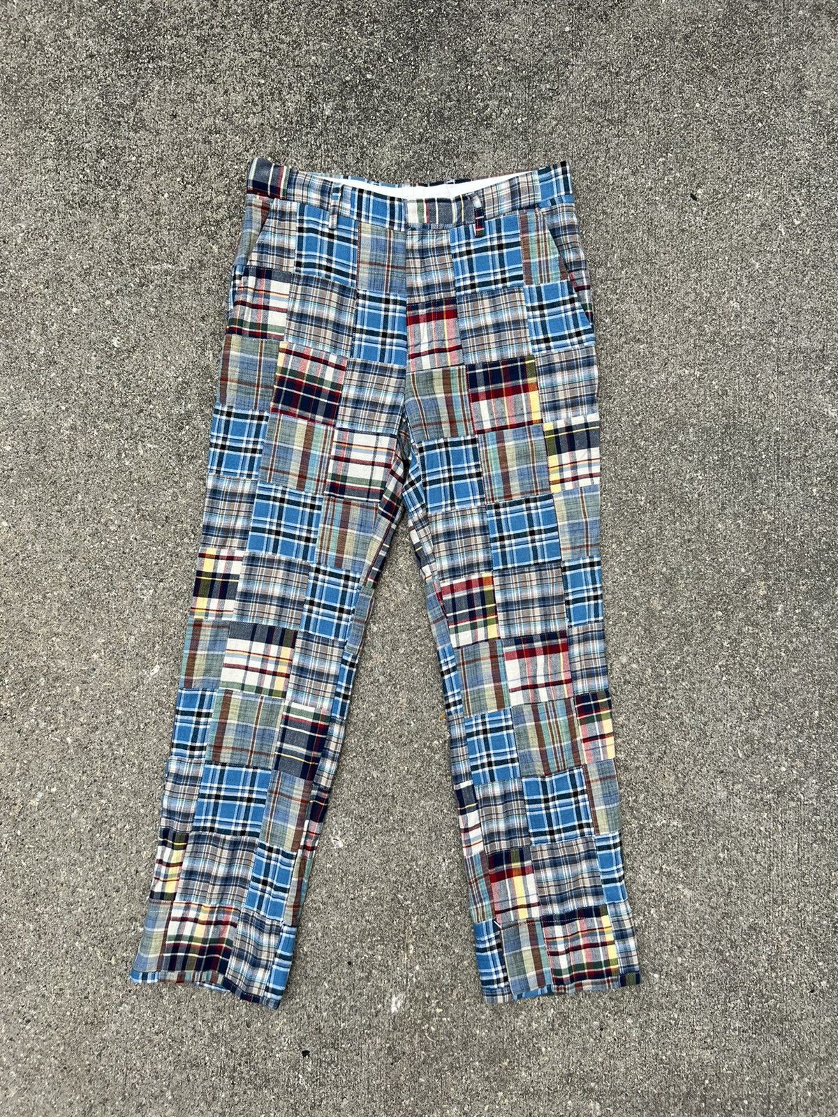 United Arrows VTG United Arrows Japan MultiColor Patchwork Crop Trouser Size US 29 - 1 Thumbnail