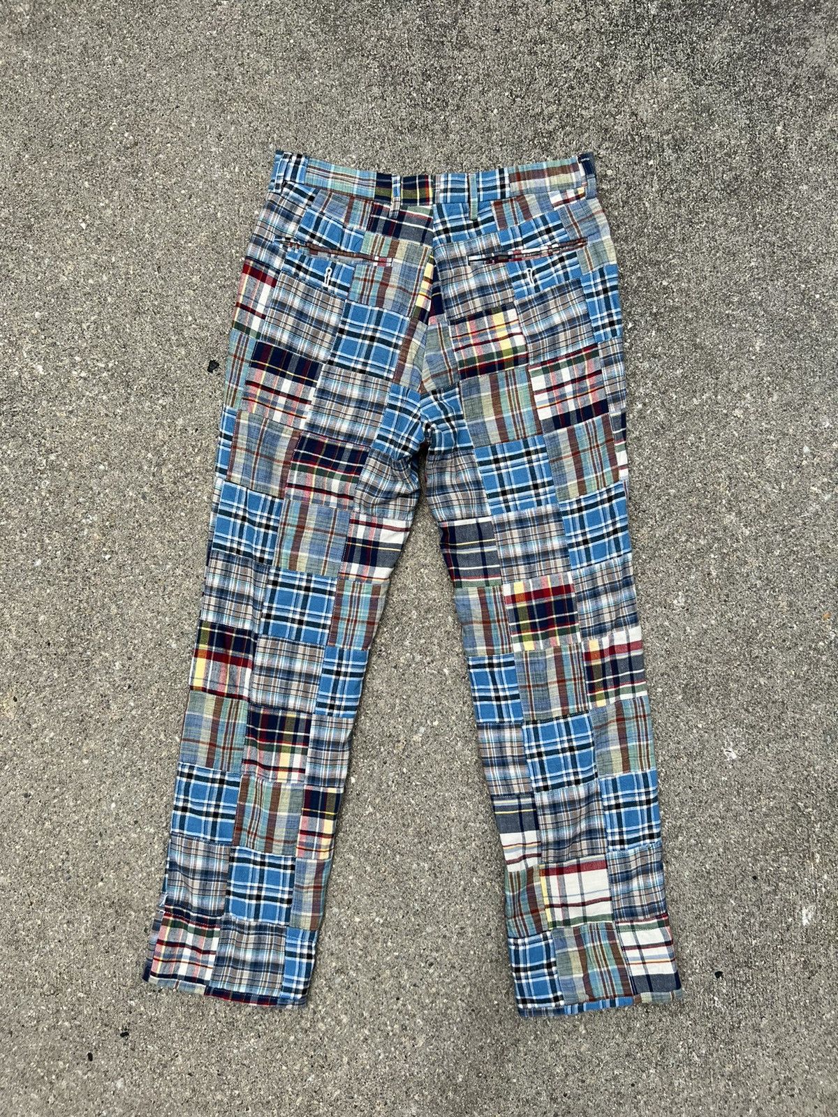 United Arrows VTG United Arrows Japan MultiColor Patchwork Crop Trouser Size US 29 - 2 Thumbnail