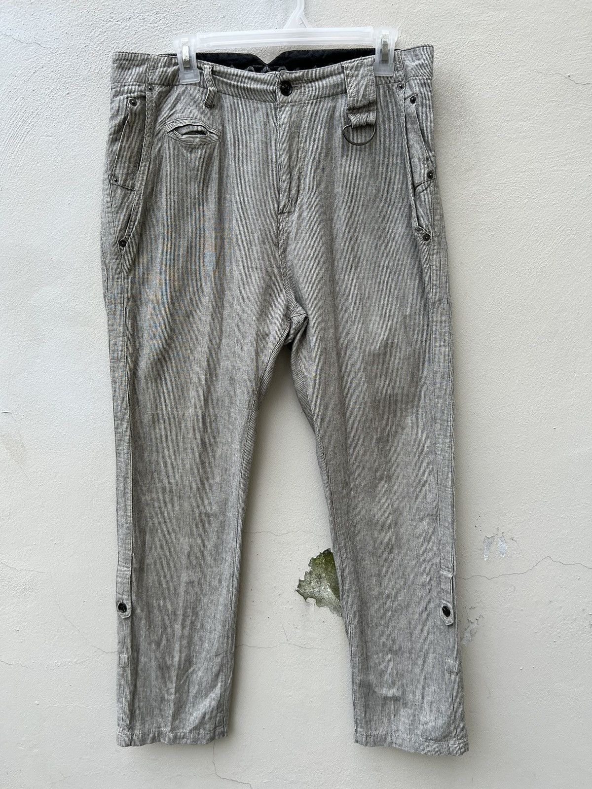 PPFM Vintage PPFM Japan Striped Fishtail Trouser Pant Size US 32 / EU 48 - 3 Thumbnail