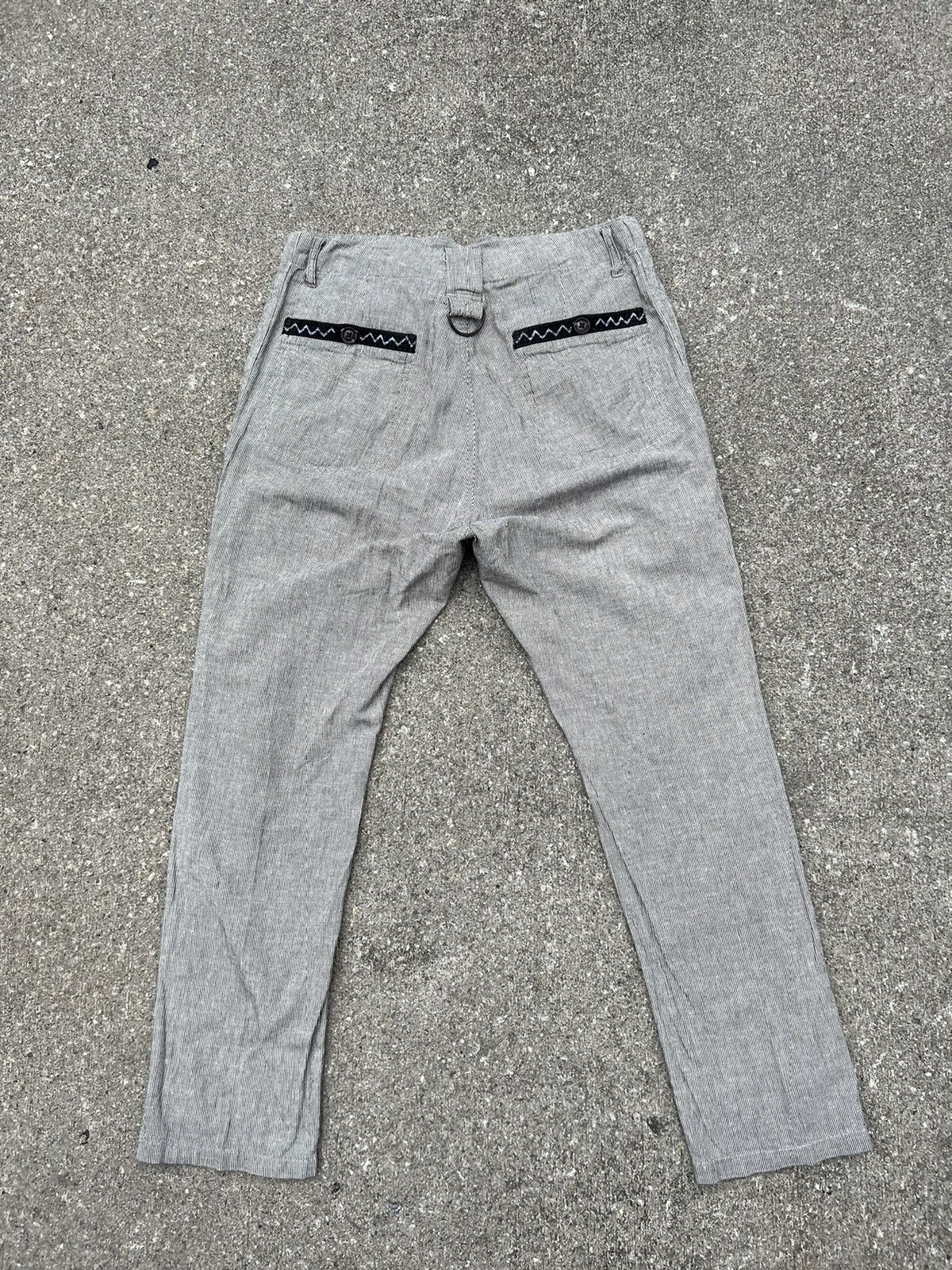 PPFM Vintage PPFM Japan Striped Fishtail Trouser Pant Size US 32 / EU 48 - 2 Thumbnail