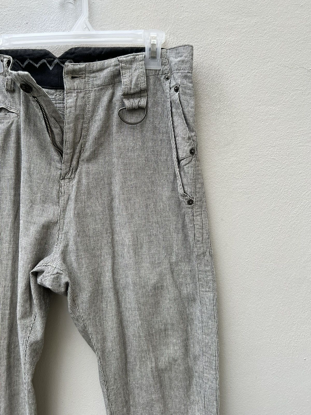 PPFM Vintage PPFM Japan Striped Fishtail Trouser Pant Size US 32 / EU 48 - 7 Thumbnail
