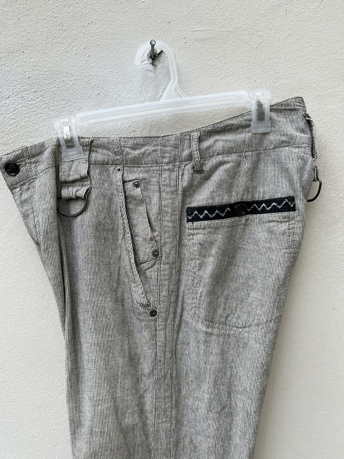 PPFM Vintage PPFM Japan Striped Fishtail Trouser Pant Size US 32 / EU 48 - 15 Thumbnail