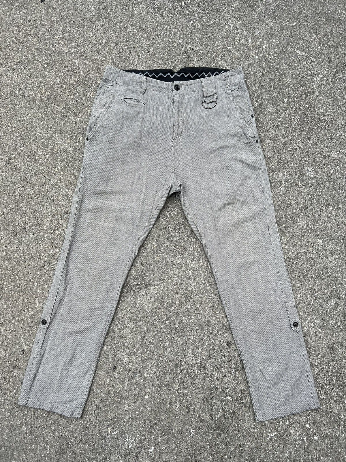 PPFM Vintage PPFM Japan Striped Fishtail Trouser Pant Size US 32 / EU 48 - 1 Thumbnail