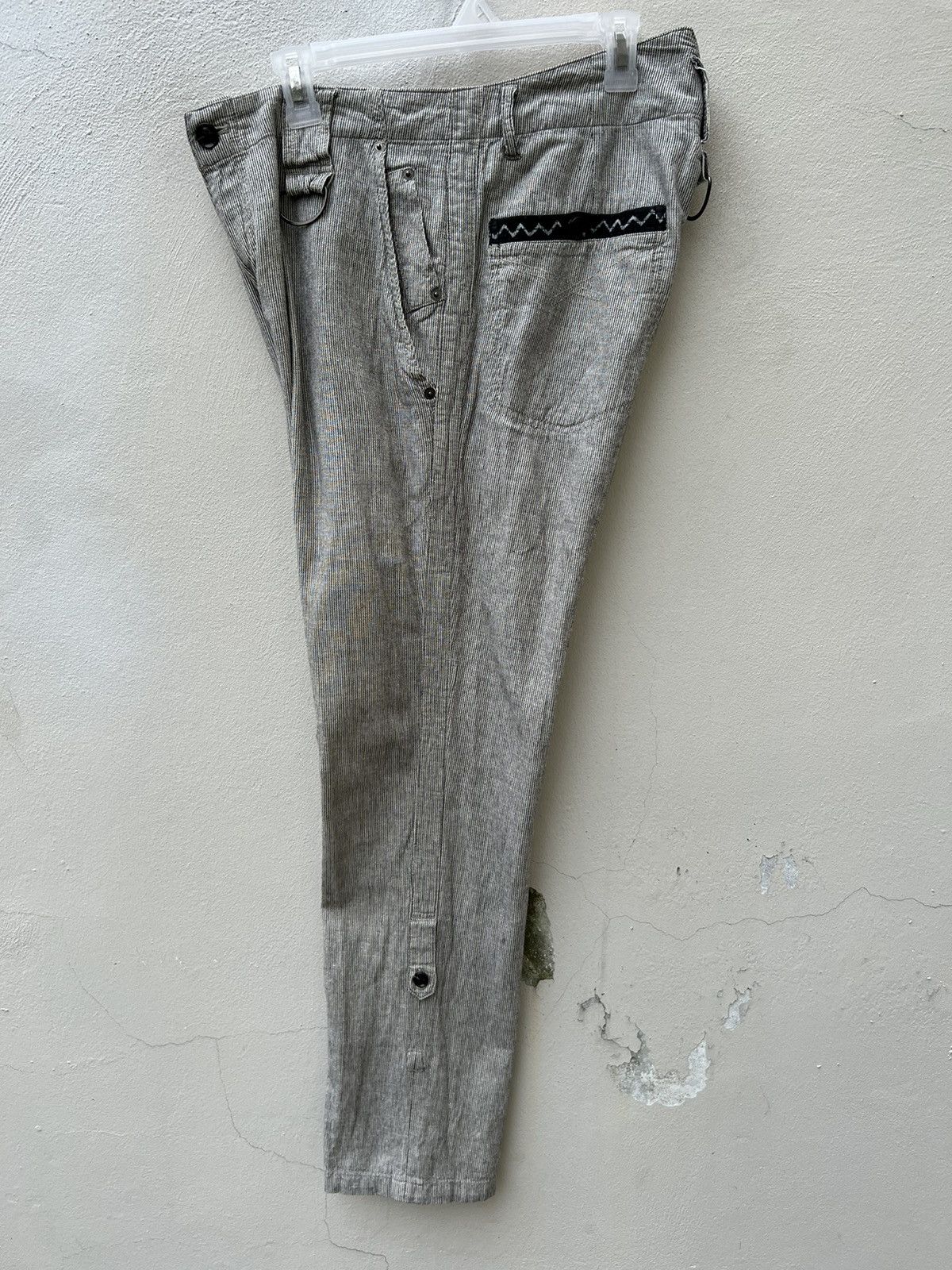 PPFM Vintage PPFM Japan Striped Fishtail Trouser Pant Size US 32 / EU 48 - 14 Thumbnail