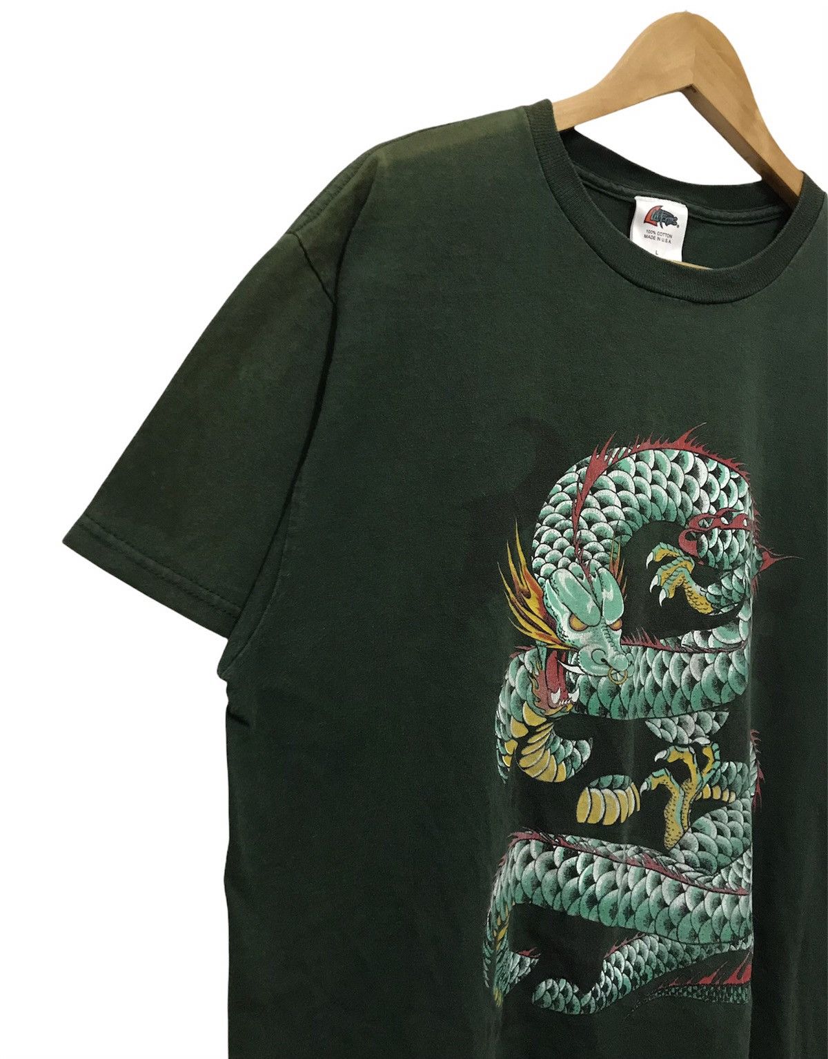Other VERY RARE Vintage 90’s Dragon Art Sun Faded T-shirt Size US L / EU 52-54 / 3 - 2 Thumbnail