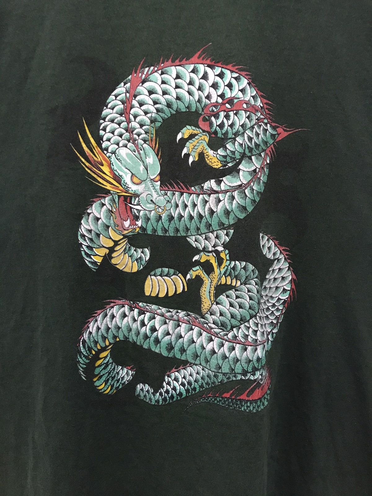 Other VERY RARE Vintage 90’s Dragon Art Sun Faded T-shirt Size US L / EU 52-54 / 3 - 7 Thumbnail