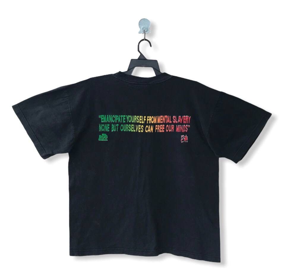 Bob Marley VINTAGE BOOTLEG BOB MARLEY RASTAFARIAN TEE Size US L / EU 52-54 / 3 - 2 Thumbnail