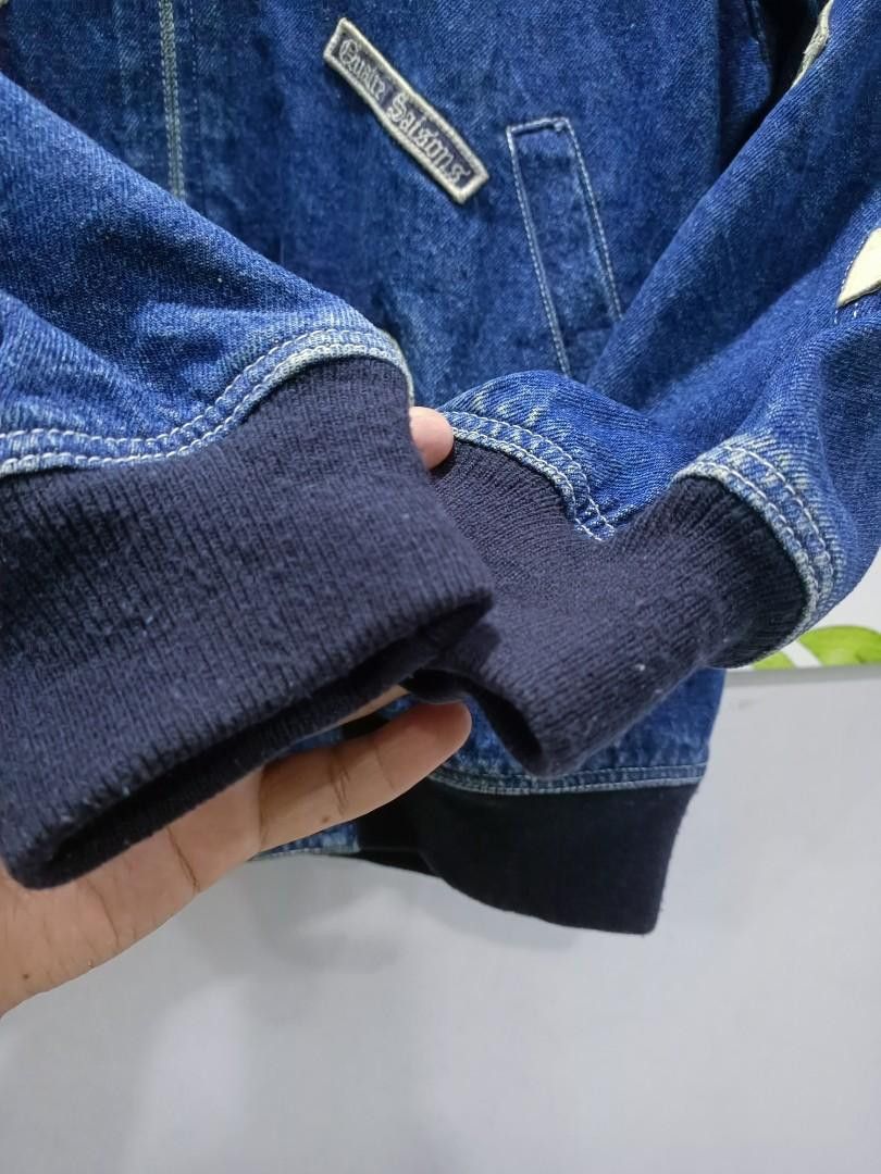 Designer × Japanese Brand × Vintage Vintage designer atsuki onishi patchwork denim bomber Size US M / EU 48-50 / 2 - 5 Thumbnail