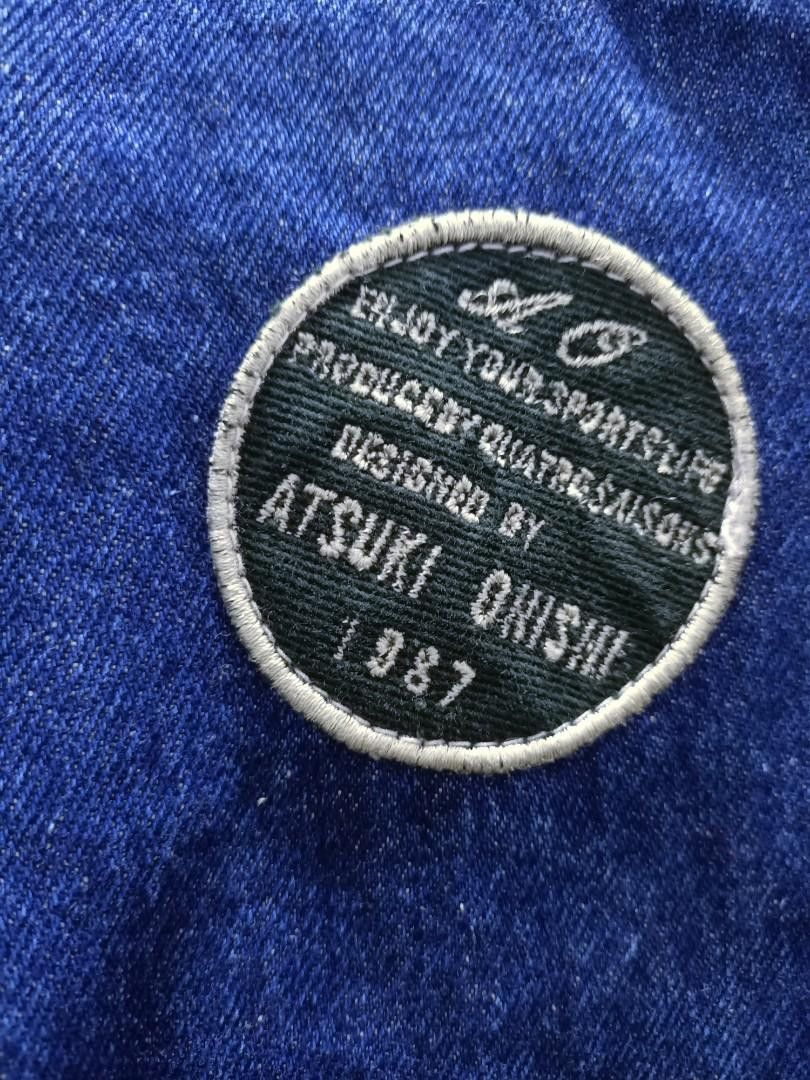Designer × Japanese Brand × Vintage Vintage designer atsuki onishi patchwork denim bomber Size US M / EU 48-50 / 2 - 4 Thumbnail