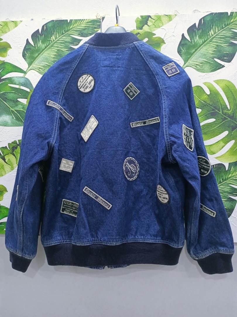 Designer × Japanese Brand × Vintage Vintage designer atsuki onishi patchwork denim bomber Size US M / EU 48-50 / 2 - 7 Thumbnail