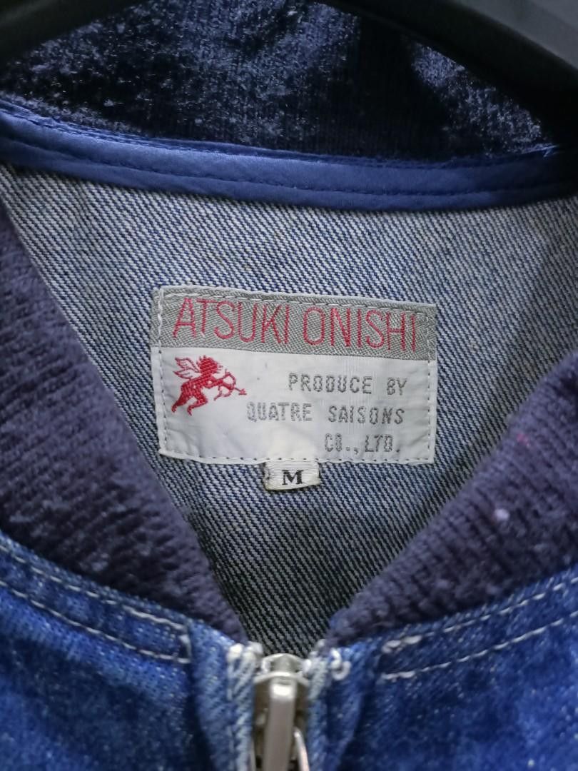 Designer × Japanese Brand × Vintage Vintage designer atsuki onishi patchwork denim bomber Size US M / EU 48-50 / 2 - 9 Thumbnail