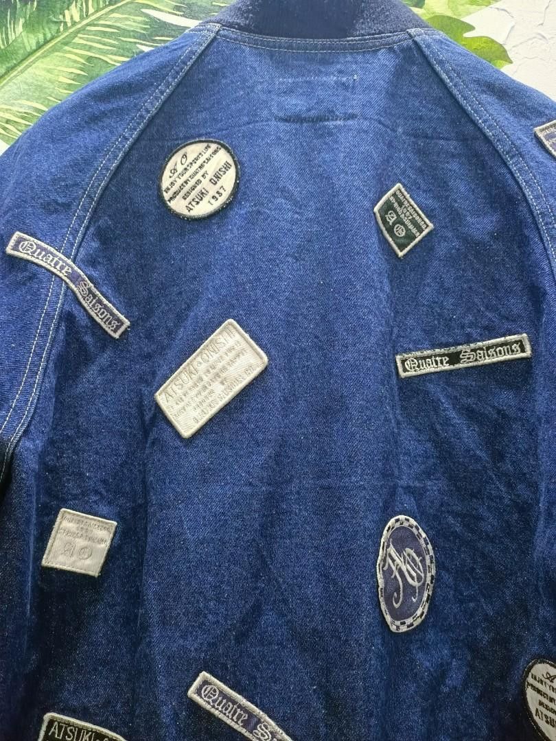 Designer × Japanese Brand × Vintage Vintage designer atsuki onishi patchwork denim bomber Size US M / EU 48-50 / 2 - 8 Thumbnail