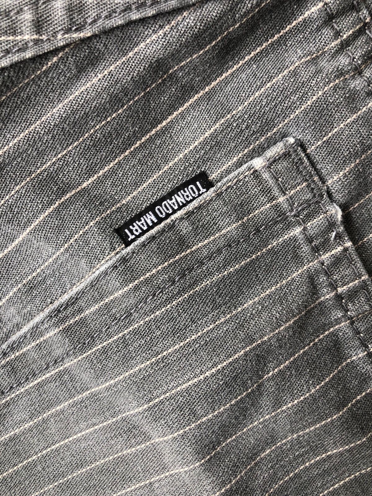 If Six Was Nine × Japanese Brand × Tornado Mart 🔥Japanese Tornado Mart Stripes Flare Jeans 🔥 Size US 30 / EU 46 - 8 Thumbnail