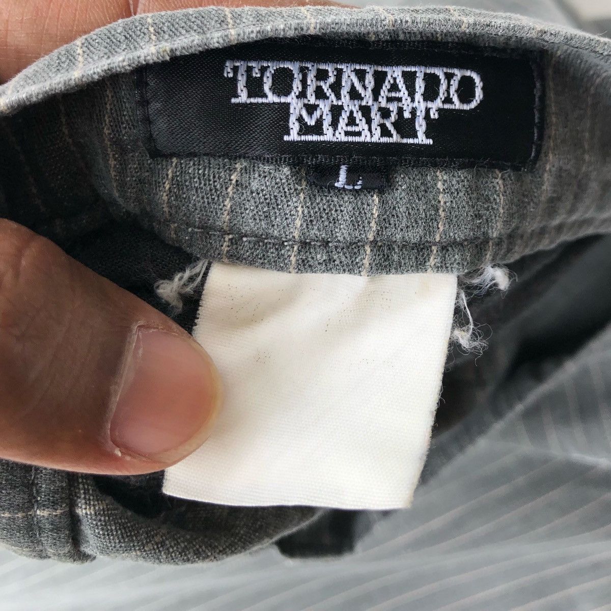 If Six Was Nine × Japanese Brand × Tornado Mart 🔥Japanese Tornado Mart Stripes Flare Jeans 🔥 Size US 30 / EU 46 - 7 Thumbnail