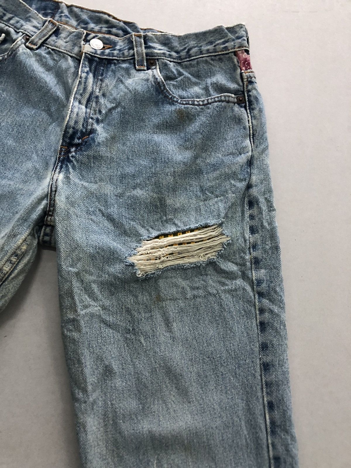 Levi's Vintage 90’s Levis 505 Sukajan Shorts Pants Size US 31 - 4 Thumbnail