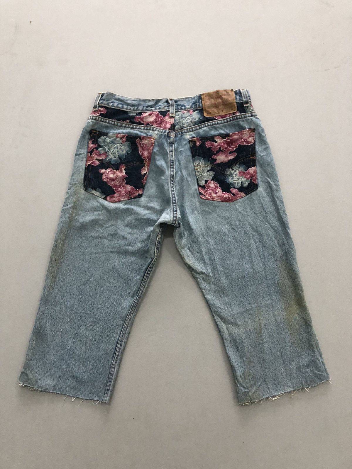 Levi's Vintage 90’s Levis 505 Sukajan Shorts Pants Size US 31 - 2 Thumbnail