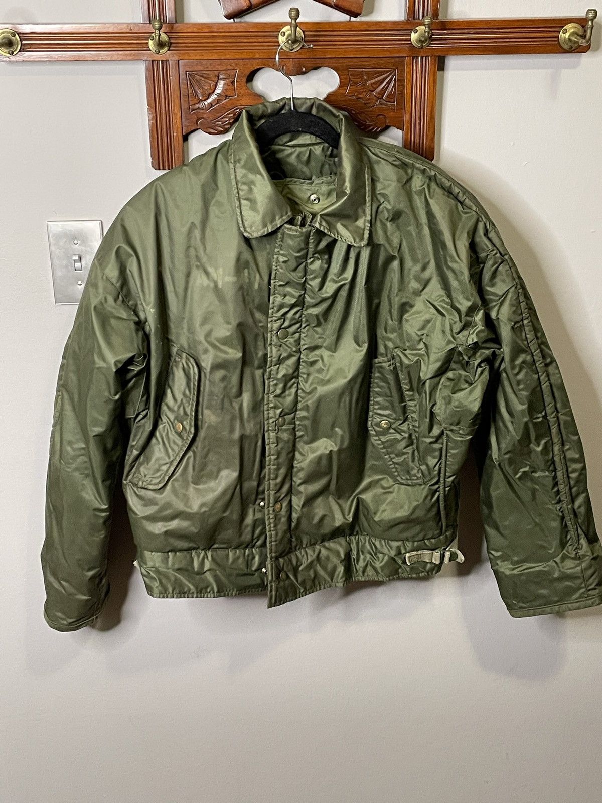 Punisher Bomber Jacket Men Medium 60s Army Tanker Jacket / Vietnam