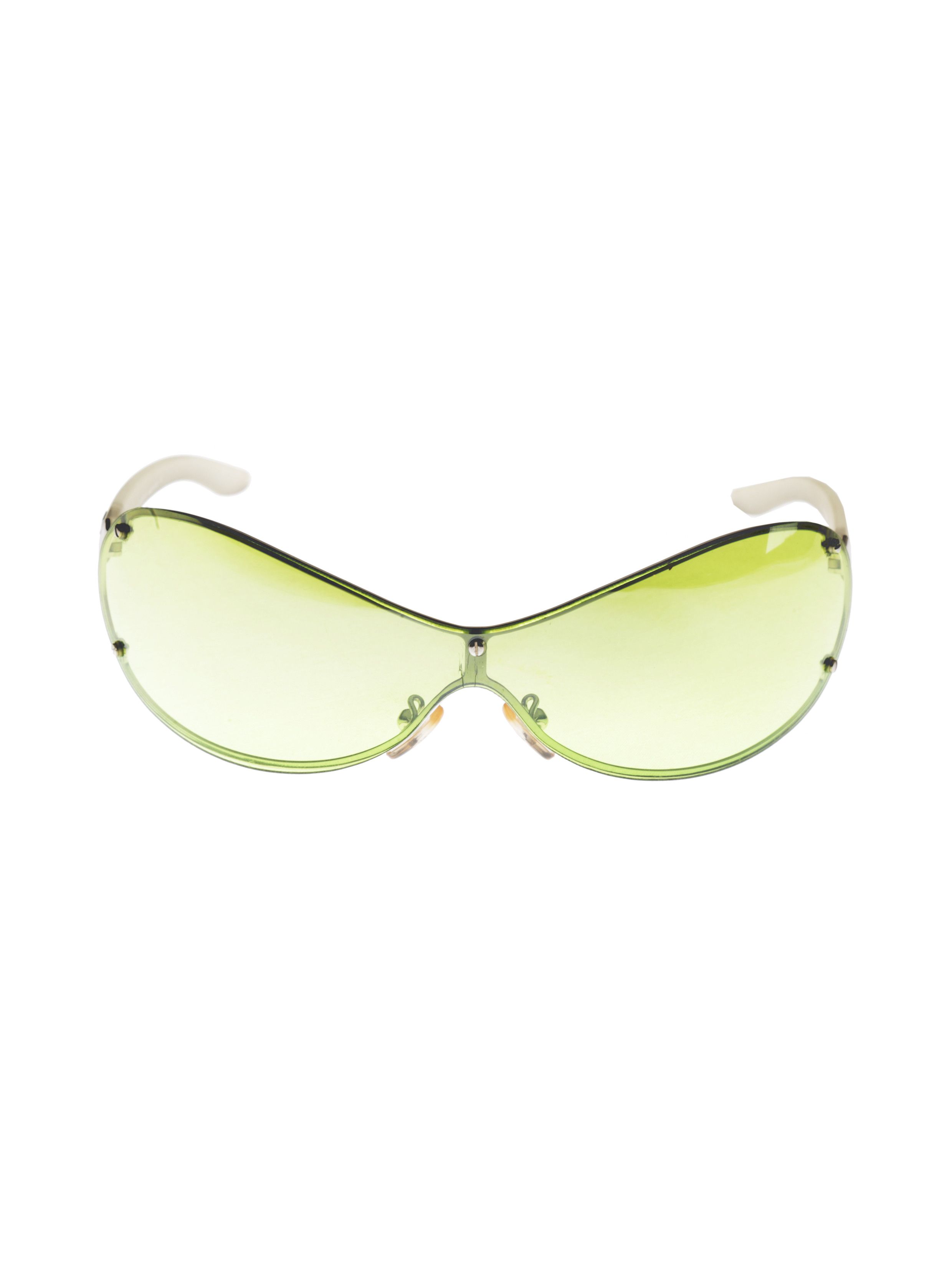 Polo Ralph Lauren Ralph Lauren '90s Green Lens Wraparound Sunglasses Size ONE SIZE - 1 Thumbnail
