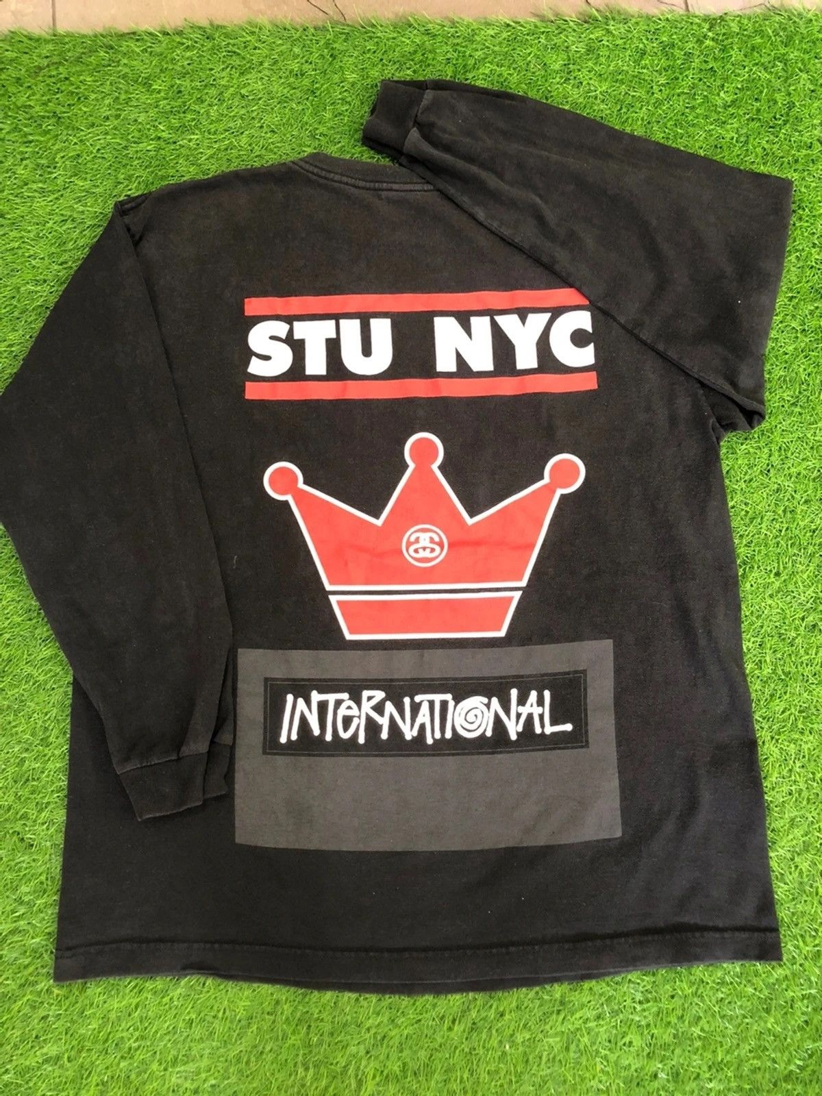 Vtg Stussy NYC International Worldwide Long Sleeve T-shirt