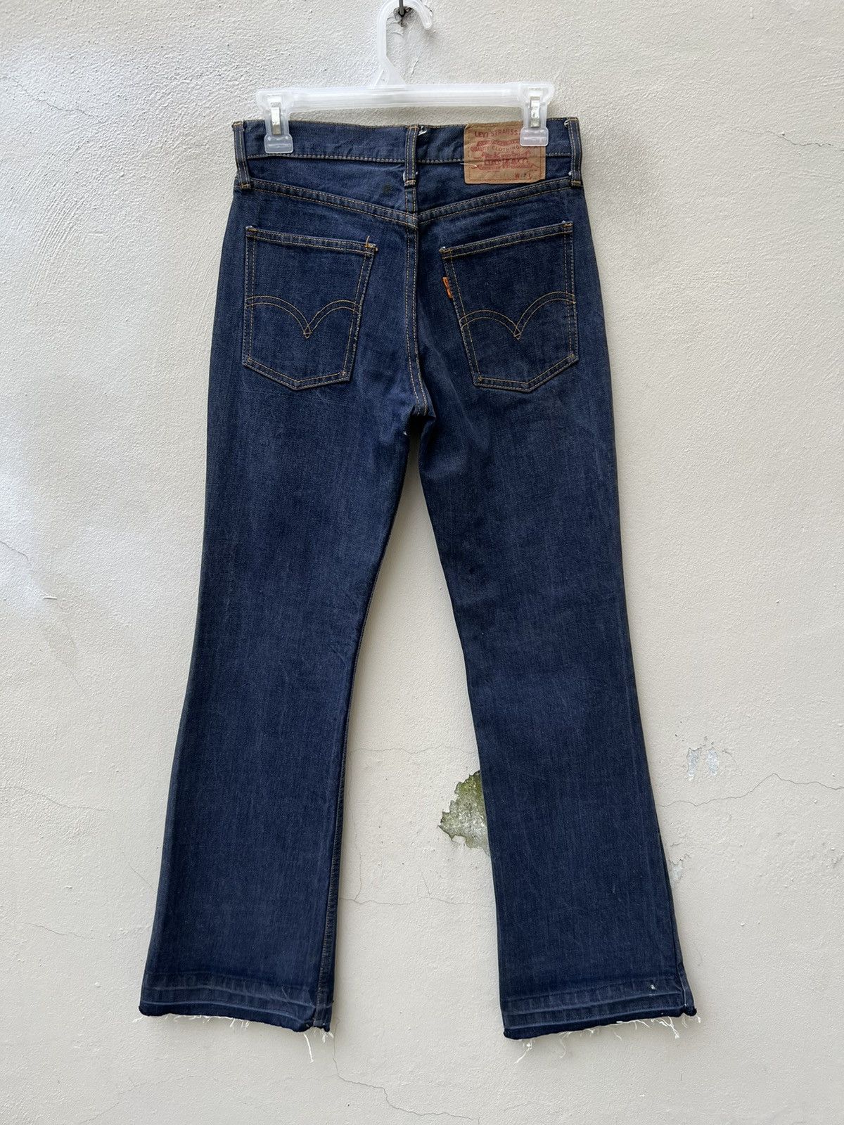 Levi's Vintage 60s 70s Levi’s Big E Orange Tab Denim Bootcut Jeans Size US 27 - 13 Thumbnail