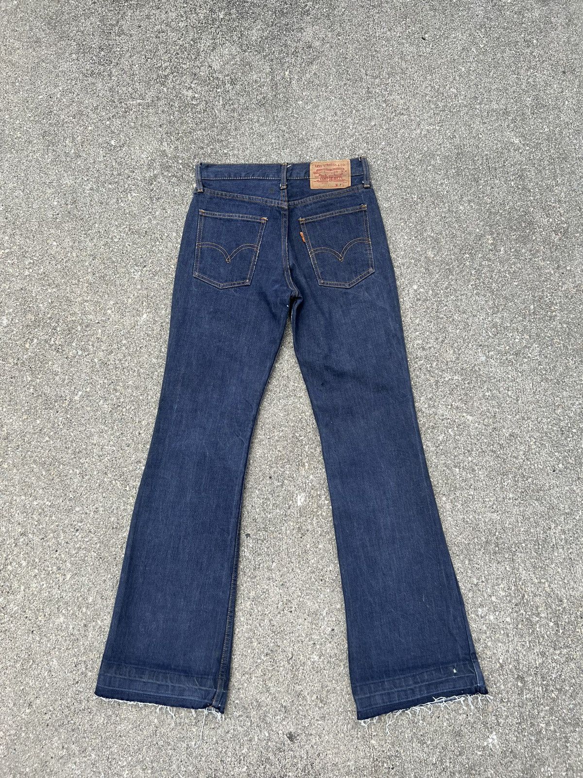 Levi's Vintage 60s 70s Levi’s Big E Orange Tab Denim Bootcut Jeans Size US 27 - 2 Thumbnail