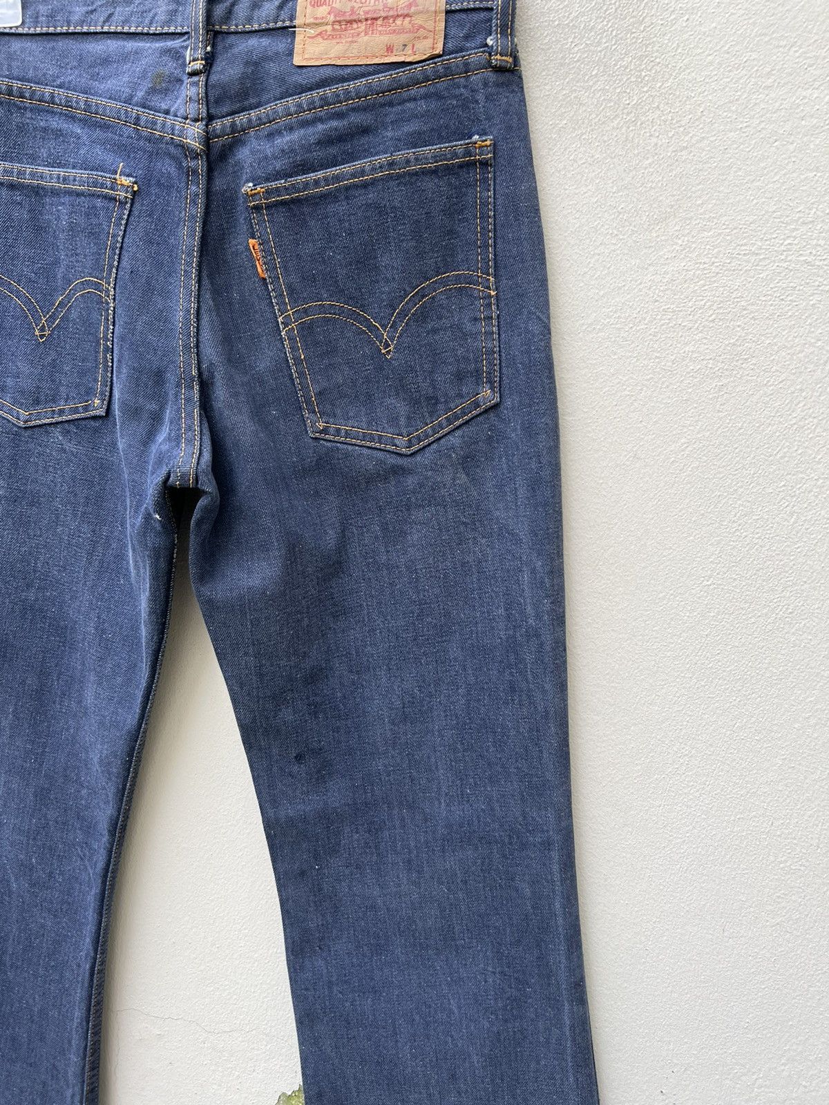 Levi's Vintage 60s 70s Levi’s Big E Orange Tab Denim Bootcut Jeans Size US 27 - 17 Thumbnail