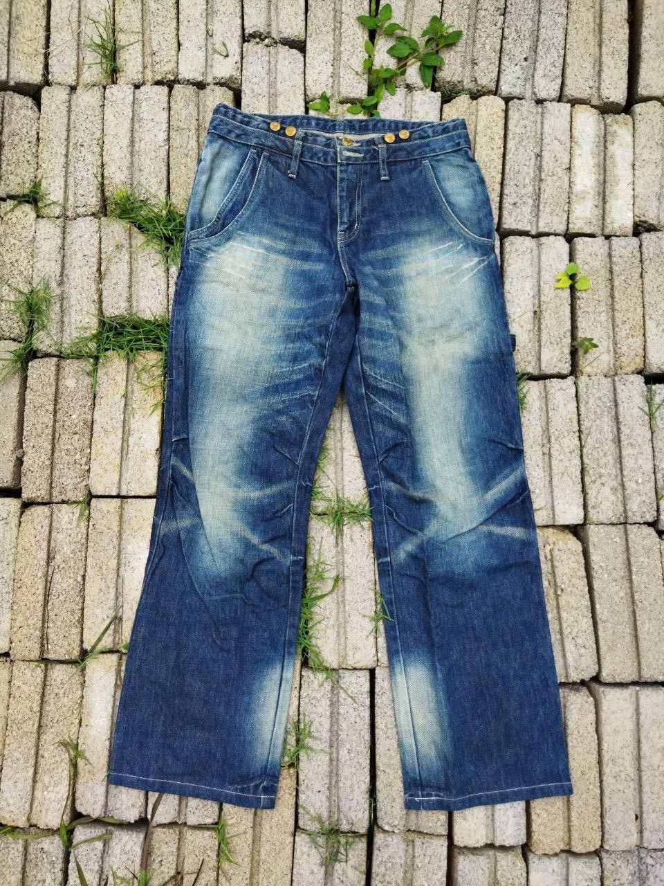 PPFM PPFM Japan Distressed Jeans - Size S Size US 32 / EU 48 - 1 Thumbnail