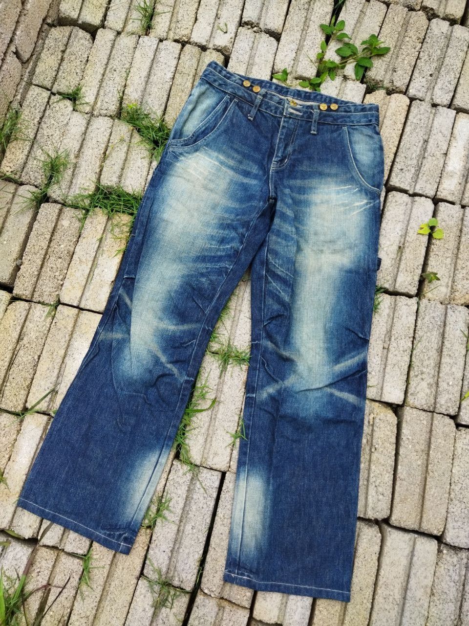 PPFM PPFM Japan Distressed Jeans - Size S Size US 32 / EU 48 - 2 Thumbnail