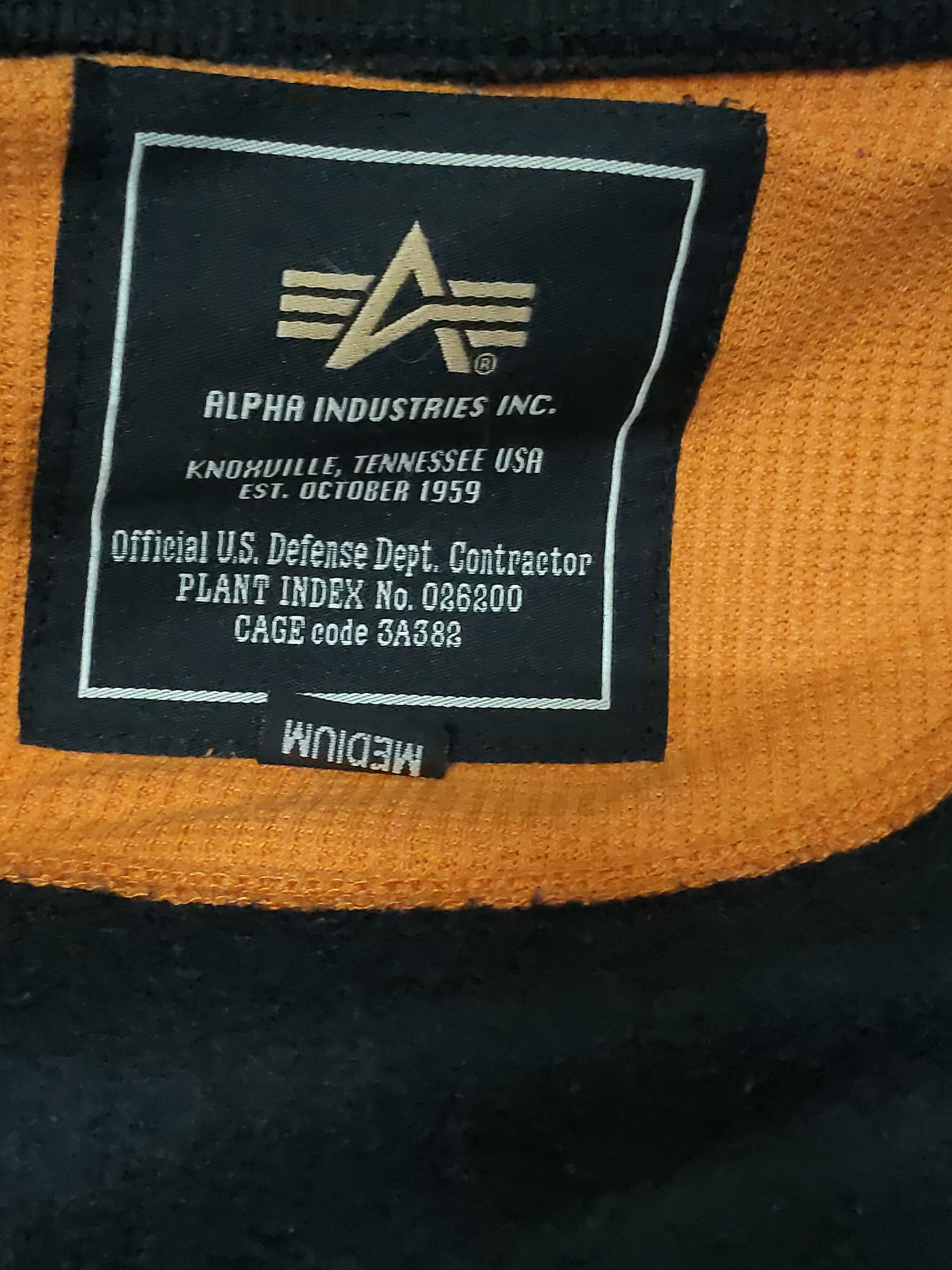 Alpha Industries Alpha industries zipper jacket spellout logo Size US M / EU 48-50 / 2 - 9 Thumbnail