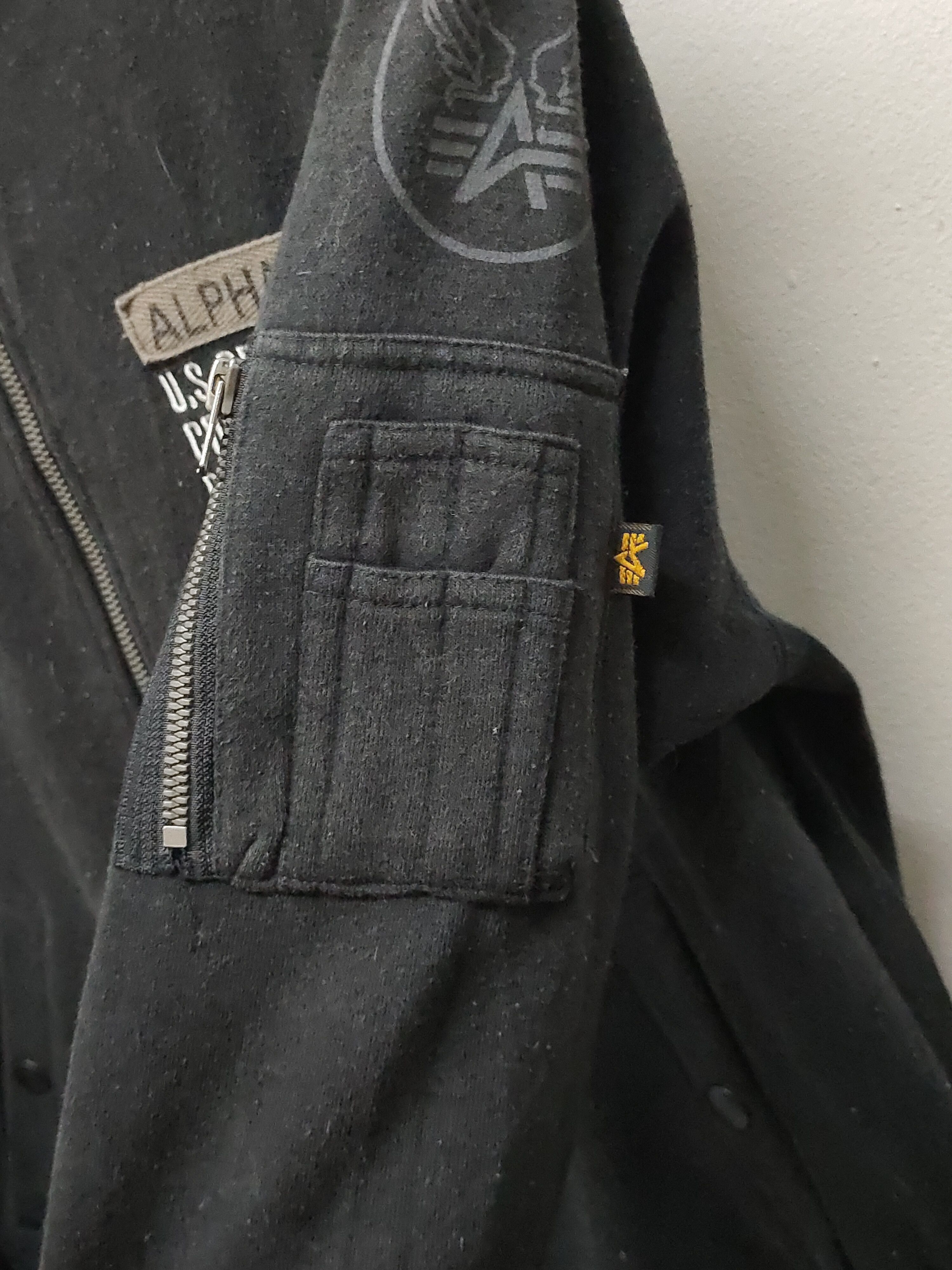 Alpha Industries Alpha industries zipper jacket spellout logo Size US M / EU 48-50 / 2 - 13 Thumbnail