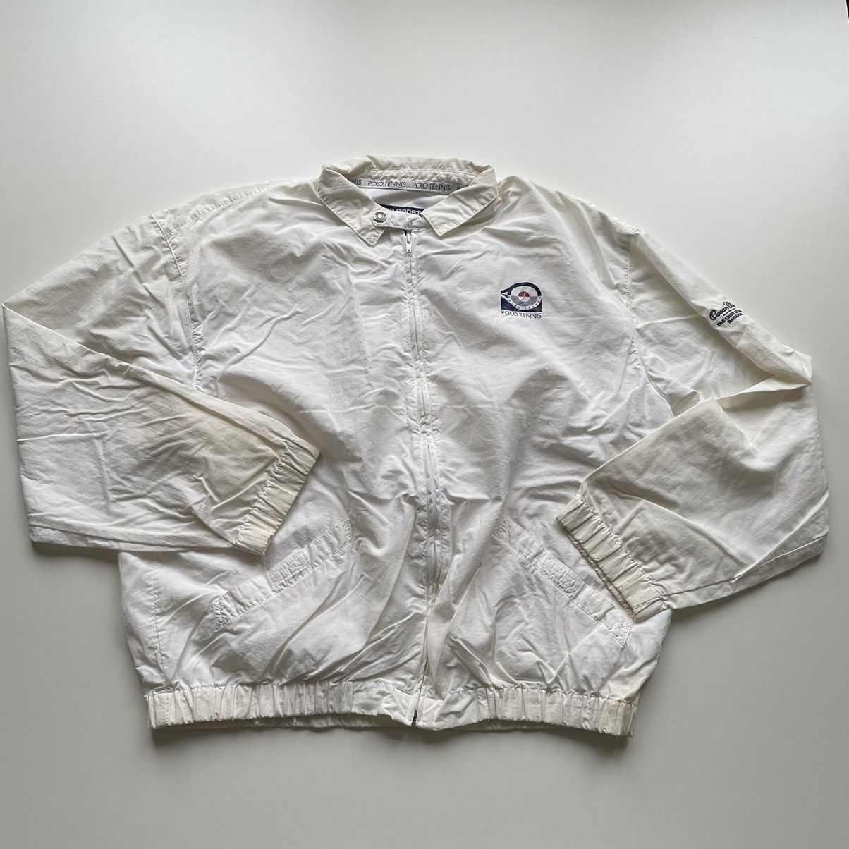 Polo Ralph Lauren × Vintage Vintage 90s Y2K Polo Sport tennis windbreaker jacket rare Size US L / EU 52-54 / 3 - 1 Thumbnail