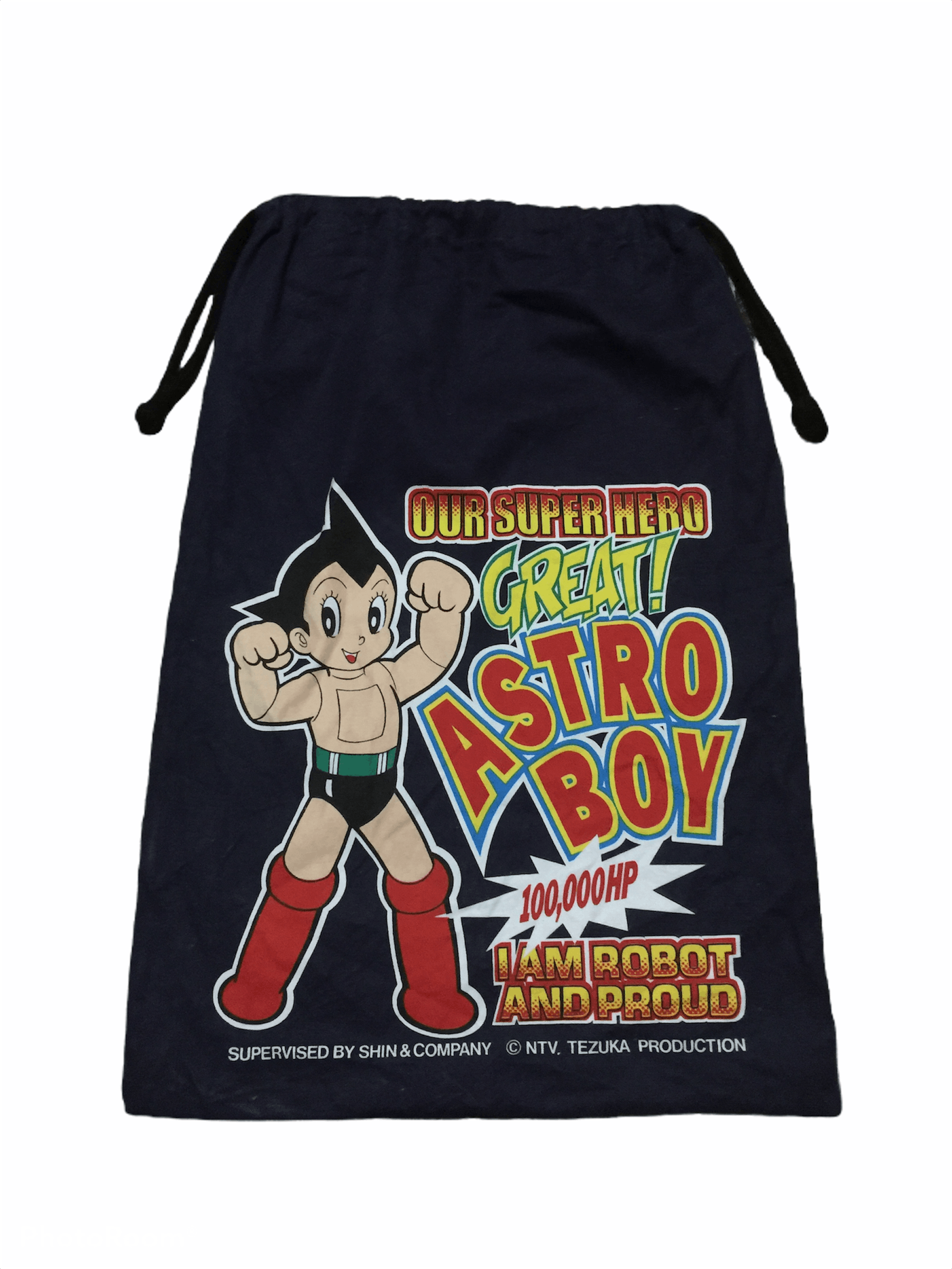 Japanese Brand 🔥Astro Boy Denim Drawstring Bag Size ONE SIZE - 1 Thumbnail