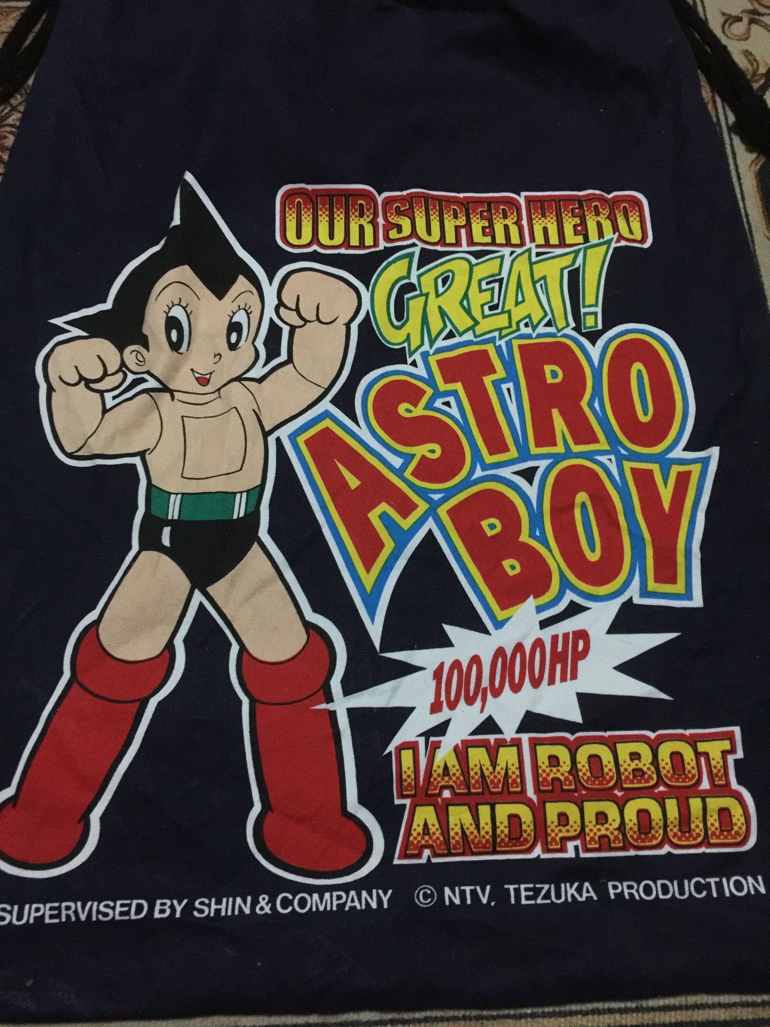 Japanese Brand 🔥Astro Boy Denim Drawstring Bag Size ONE SIZE - 3 Thumbnail