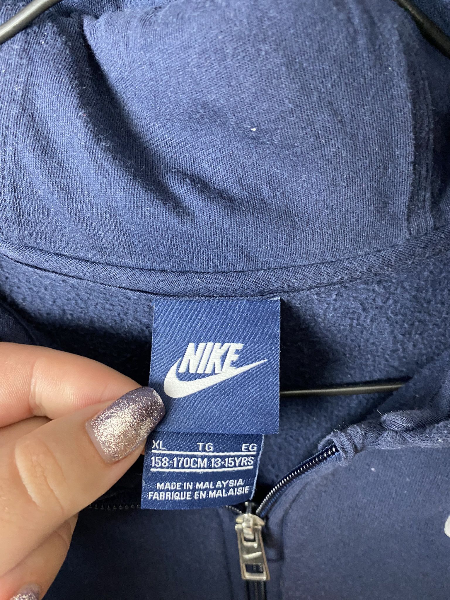 Nike × Vintage Nike zip-up hoodie small swoosh Size US S / EU 44-46 / 1 - 3 Thumbnail